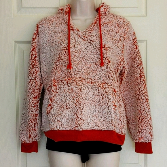 Derek Heart Tops - DEREK HEART Faux Sherpa Hoodie Medium